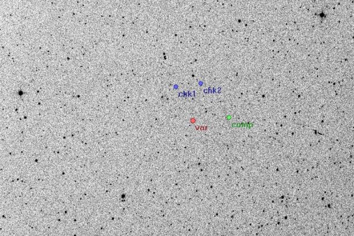 チャート - V0785 Cas, JD 2454627.46314