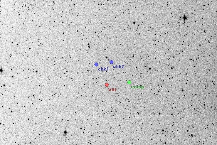 チャート - V0785 Cas, JD 2454857.21738