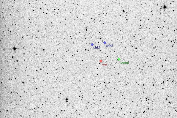 チャート - V0785 Cas, JD 2455100.41177