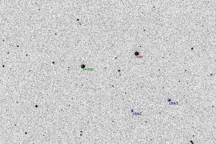 チャート - V0785 Cas, JD 2455835.49795