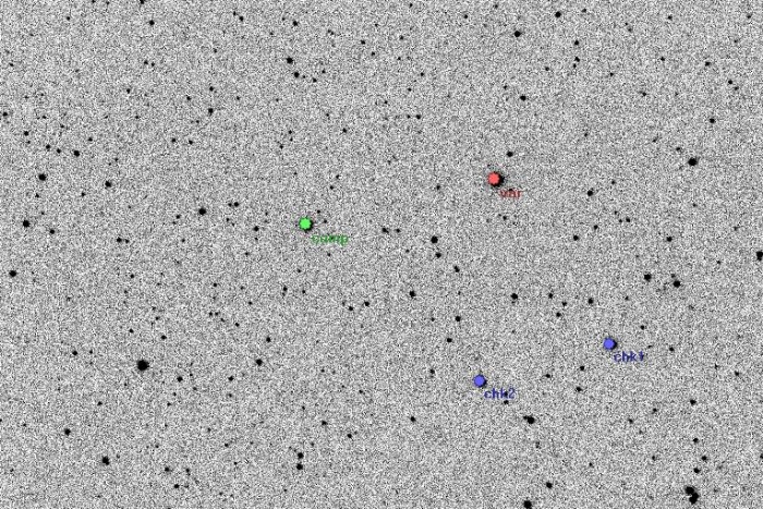 チャート - V0785 Cas, JD 2455835.49735